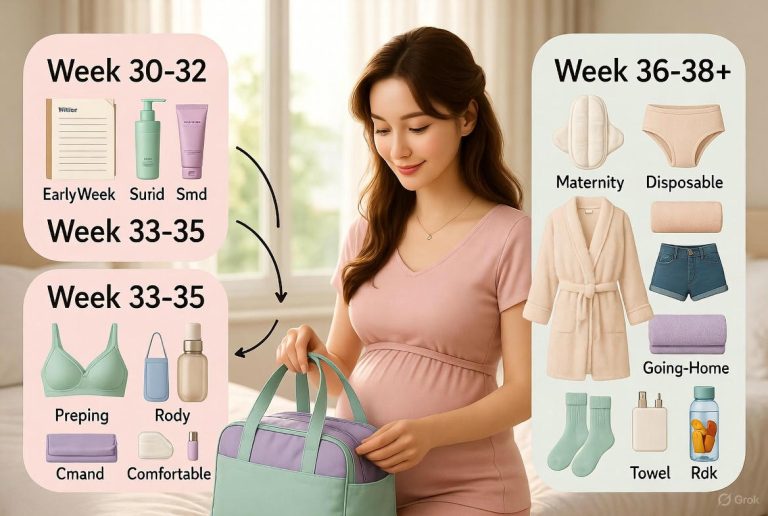 When to Pack Hospital Bag for Baby (Best Week-by-Week Timeline Guide)